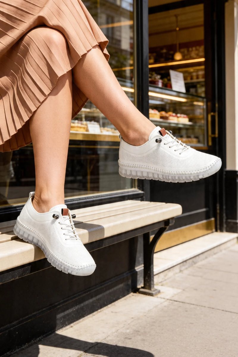 Şeffaf Ortopedik Rahat Taban Delikli Kadın Sneaker Hafif Günlük Şık Yazlık